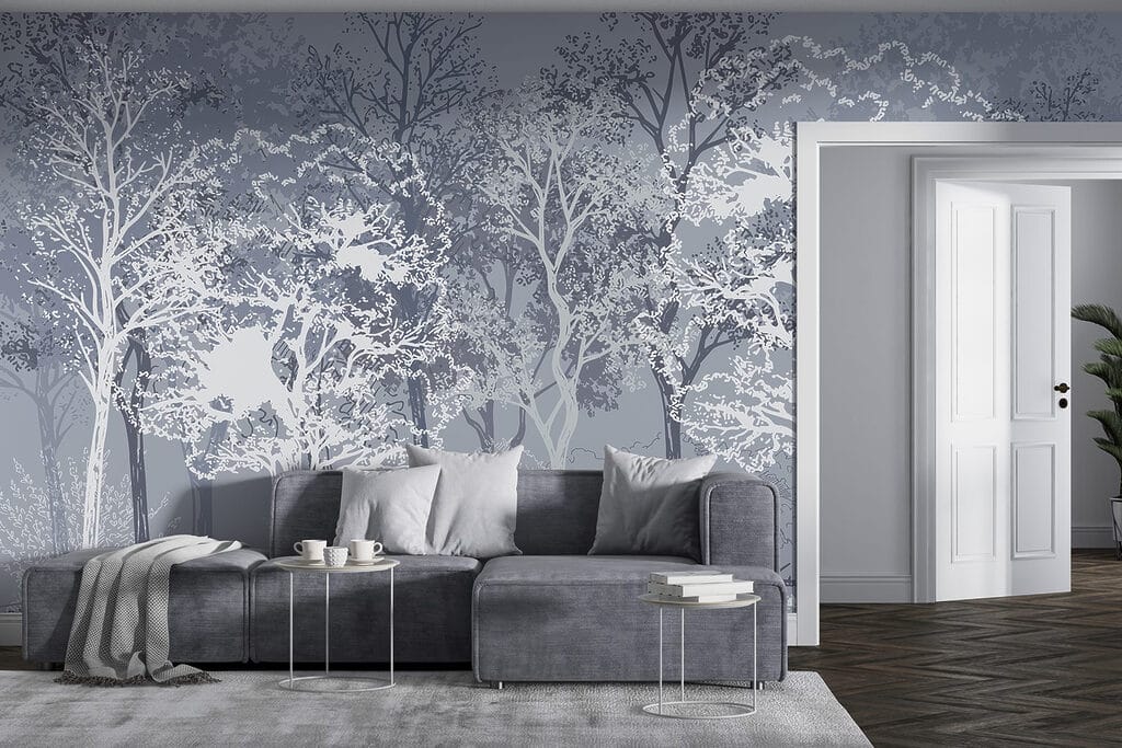 Bäume in kontrastreichen Linien — Interieur 1