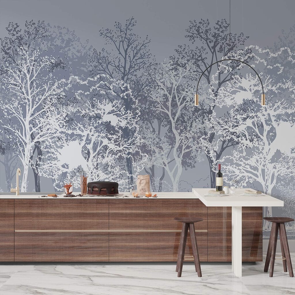 Bäume in kontrastreichen Linien — Interieur 3