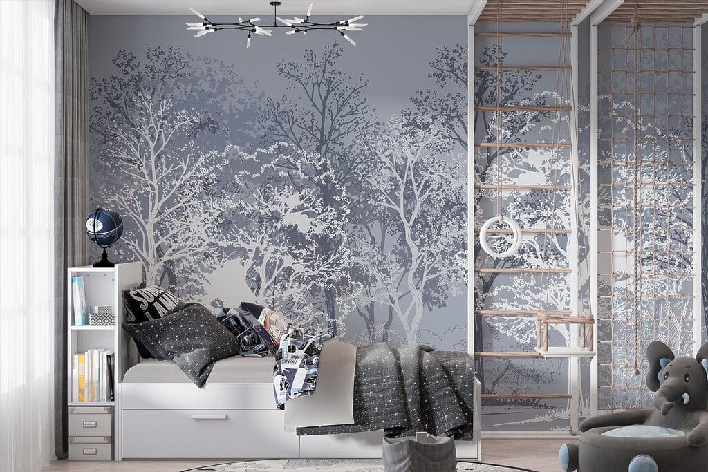 Bäume in kontrastreichen Linien — Interieur 4