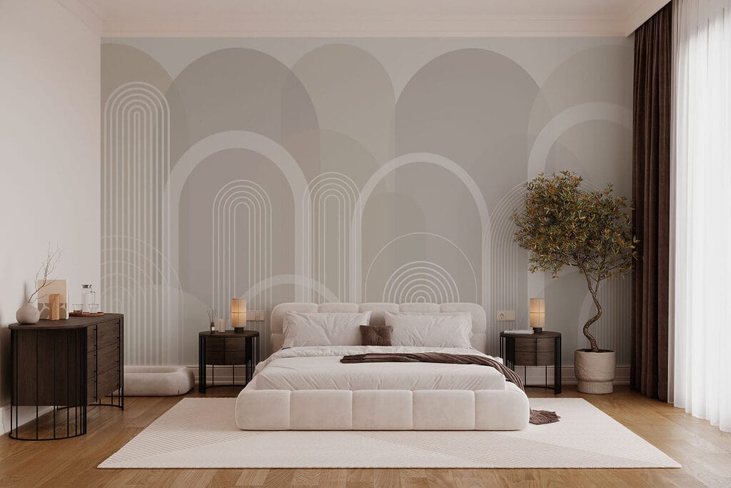 Geschichtete Bögen in einem Interieur