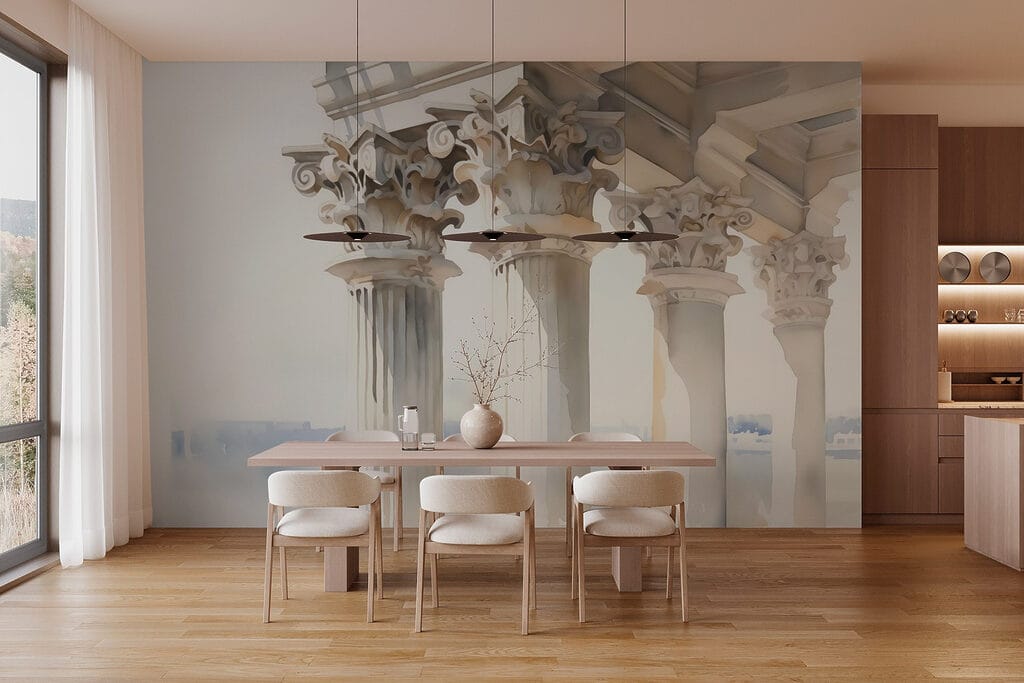 Säulengang in Aquarell — Interieur 2