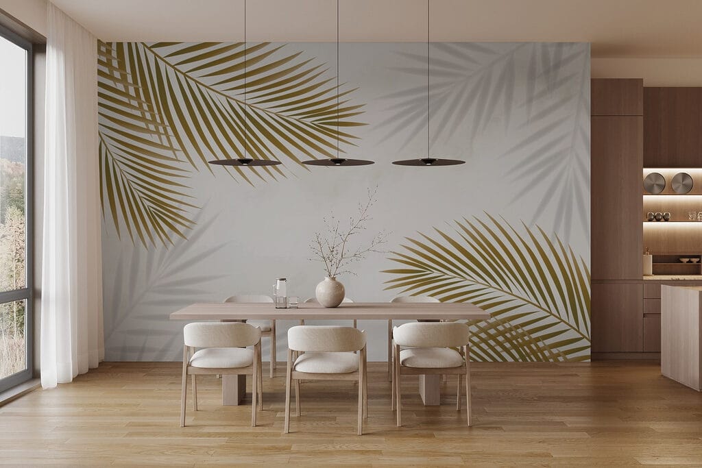 Palmwedel mit sanften Schatten — Interieur 1