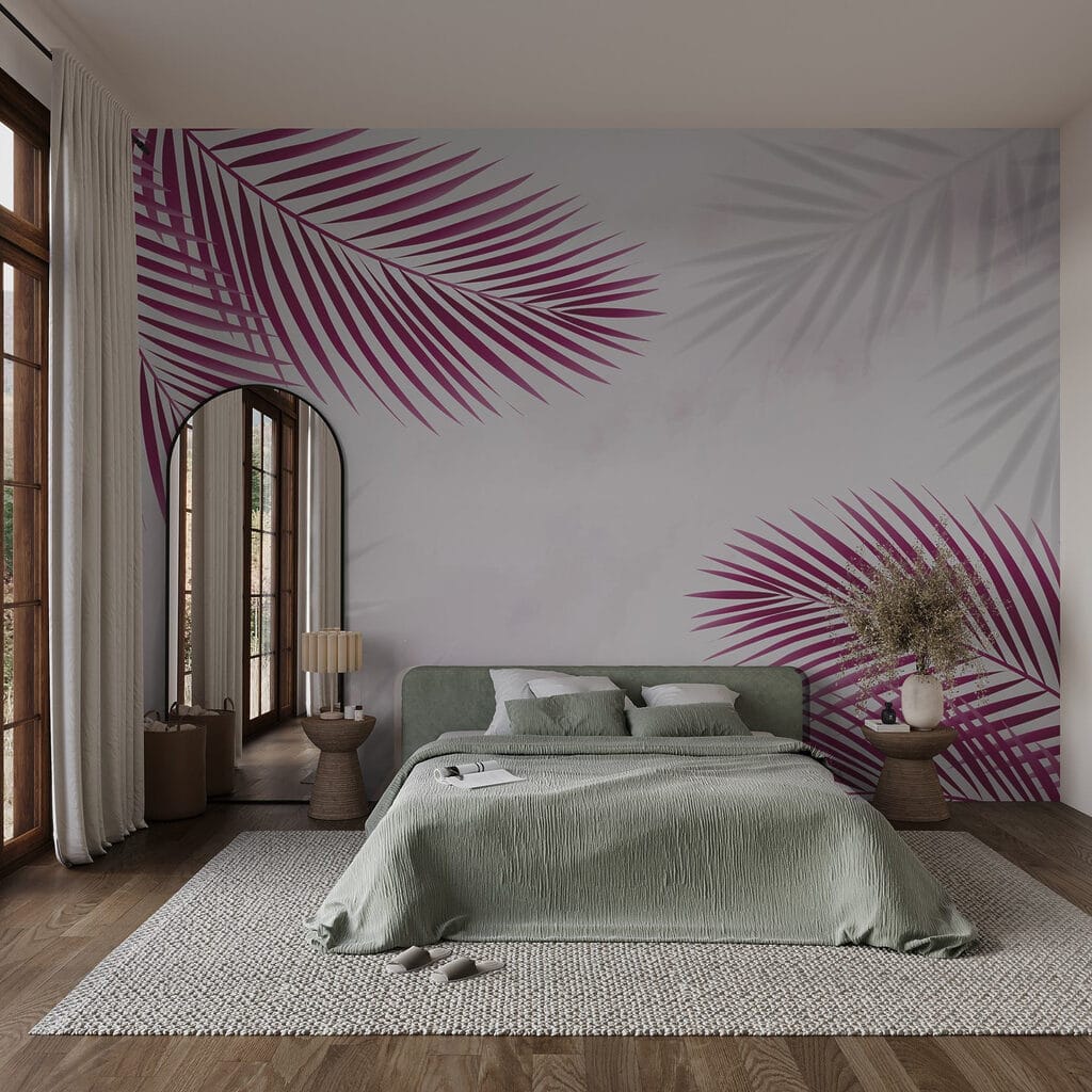 Palmwedel mit sanften Schatten — Interieur 1