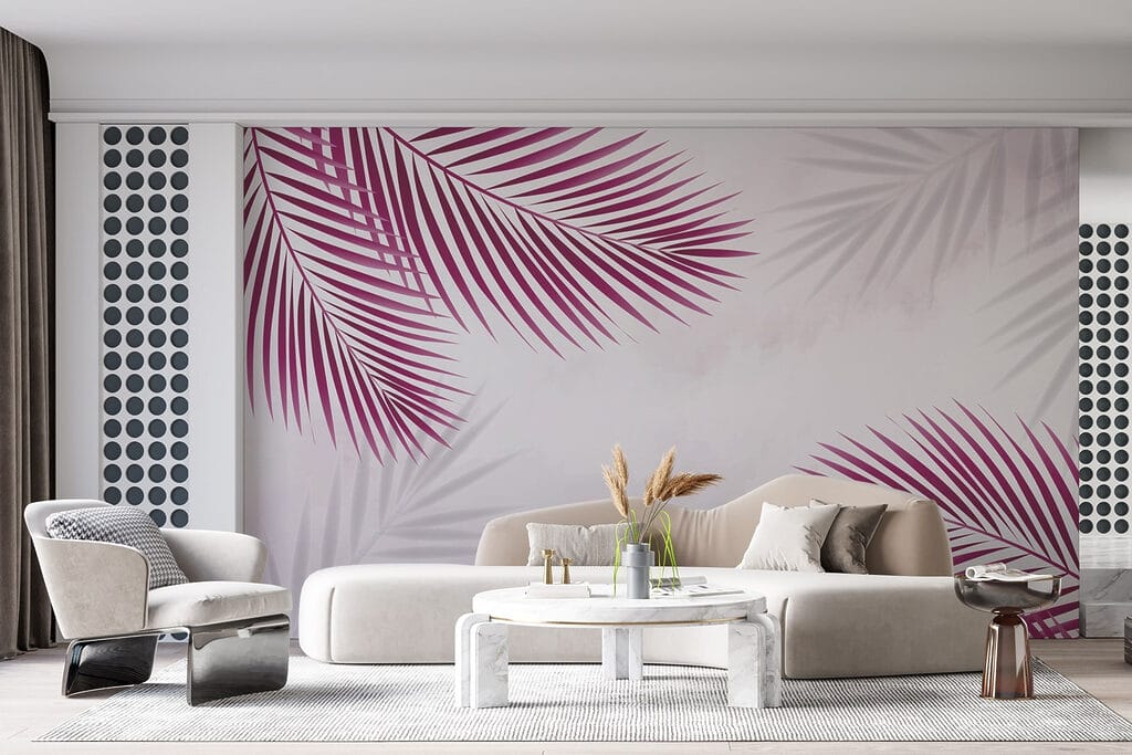 Palmwedel mit sanften Schatten — Interieur 2