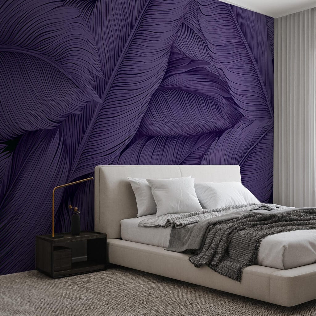 Große Federn, feine Linien in einem Interieur