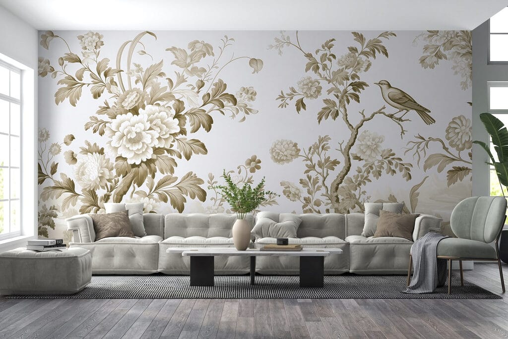 Naturzeichnung mit Vögeln — Interieur 3
