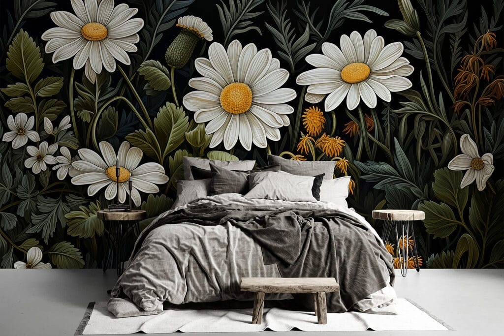 Gänseblümchen im Blattwerk — Interieur 1