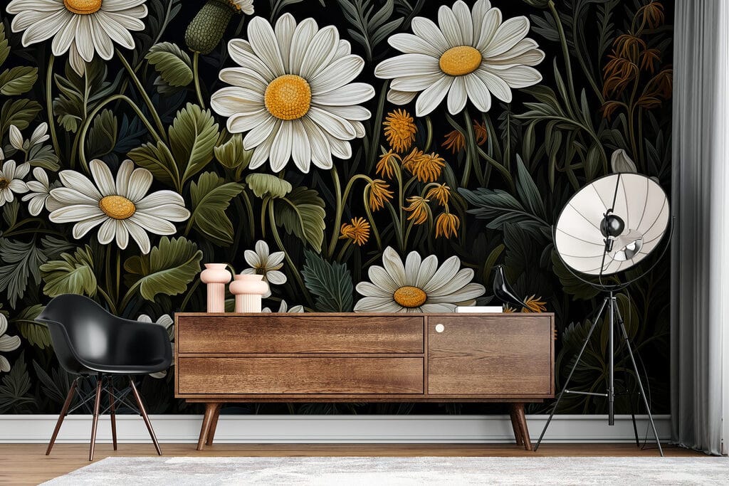 Gänseblümchen im Blattwerk — Interieur 2