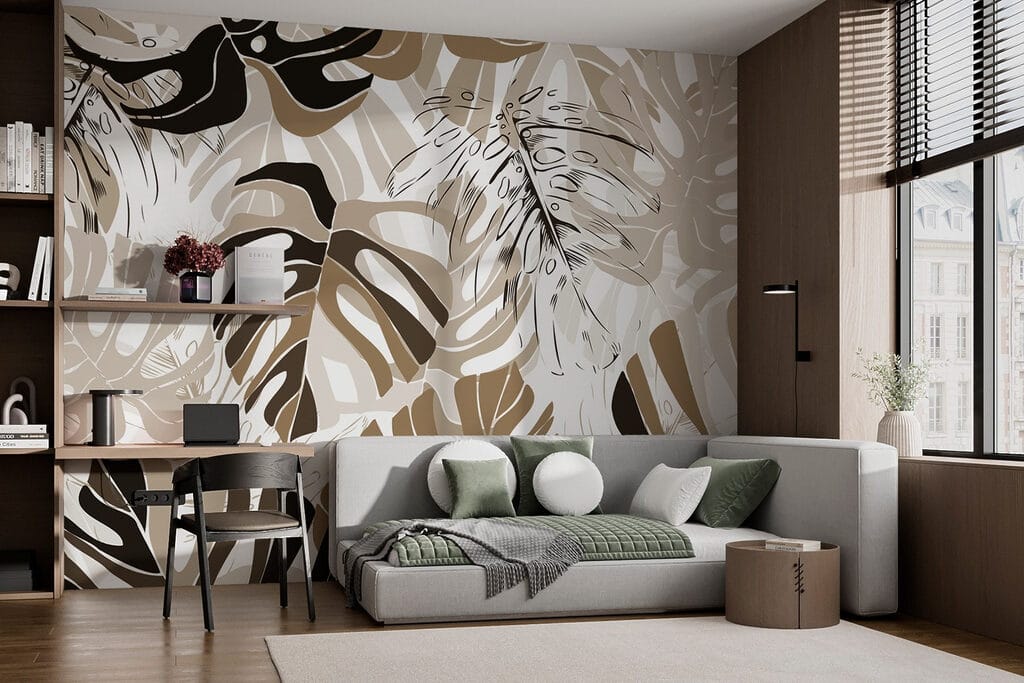 Grafische Tropenblätter — Interieur 1