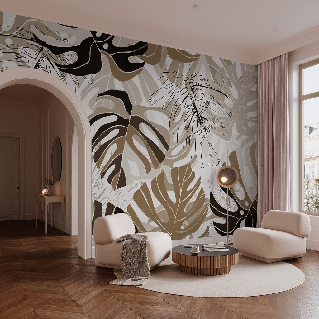 Grafische Tropenblätter — Interieur 3