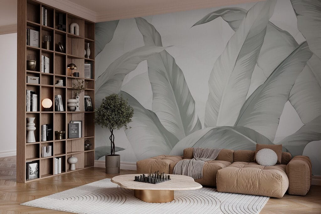 Blätter in blassen Pinselstrichen — Interieur 3