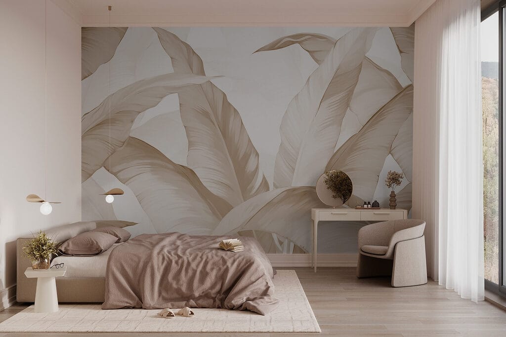 Blätter in blassen Pinselstrichen — Interieur 1