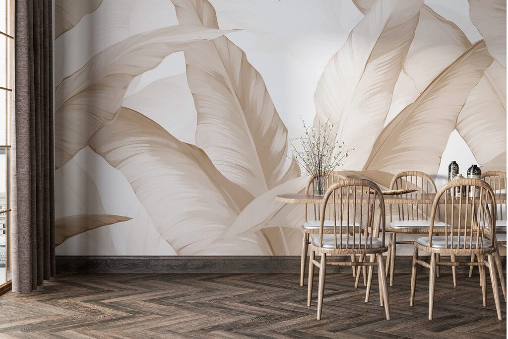 Blätter in blassen Pinselstrichen — Interieur 3