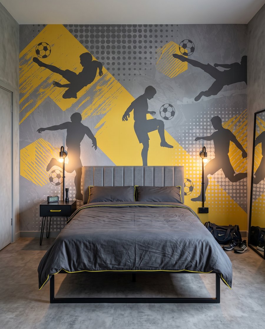 Fußballer in Bewegung — Interieur 2