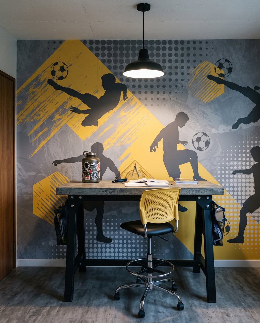 Fußballer in Bewegung — Interieur 3
