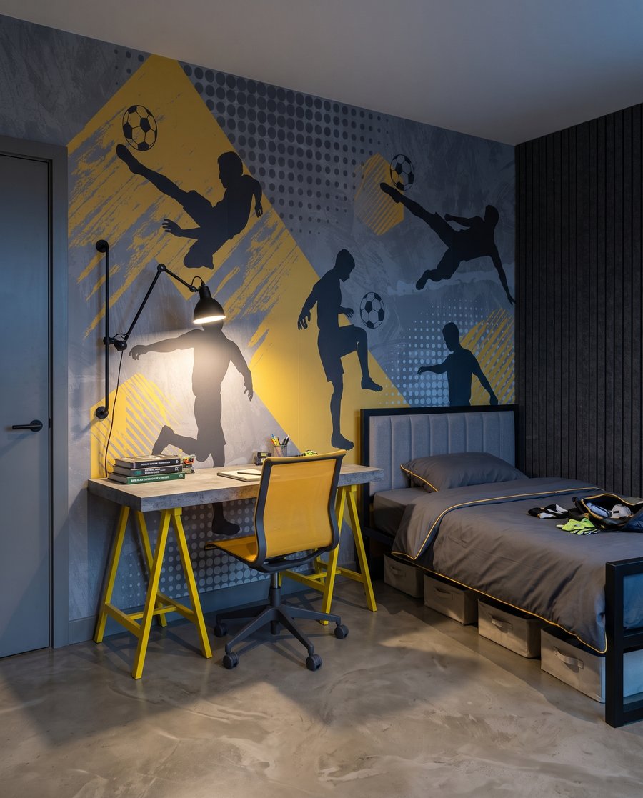 Fußballer in Bewegung — Interieur 4