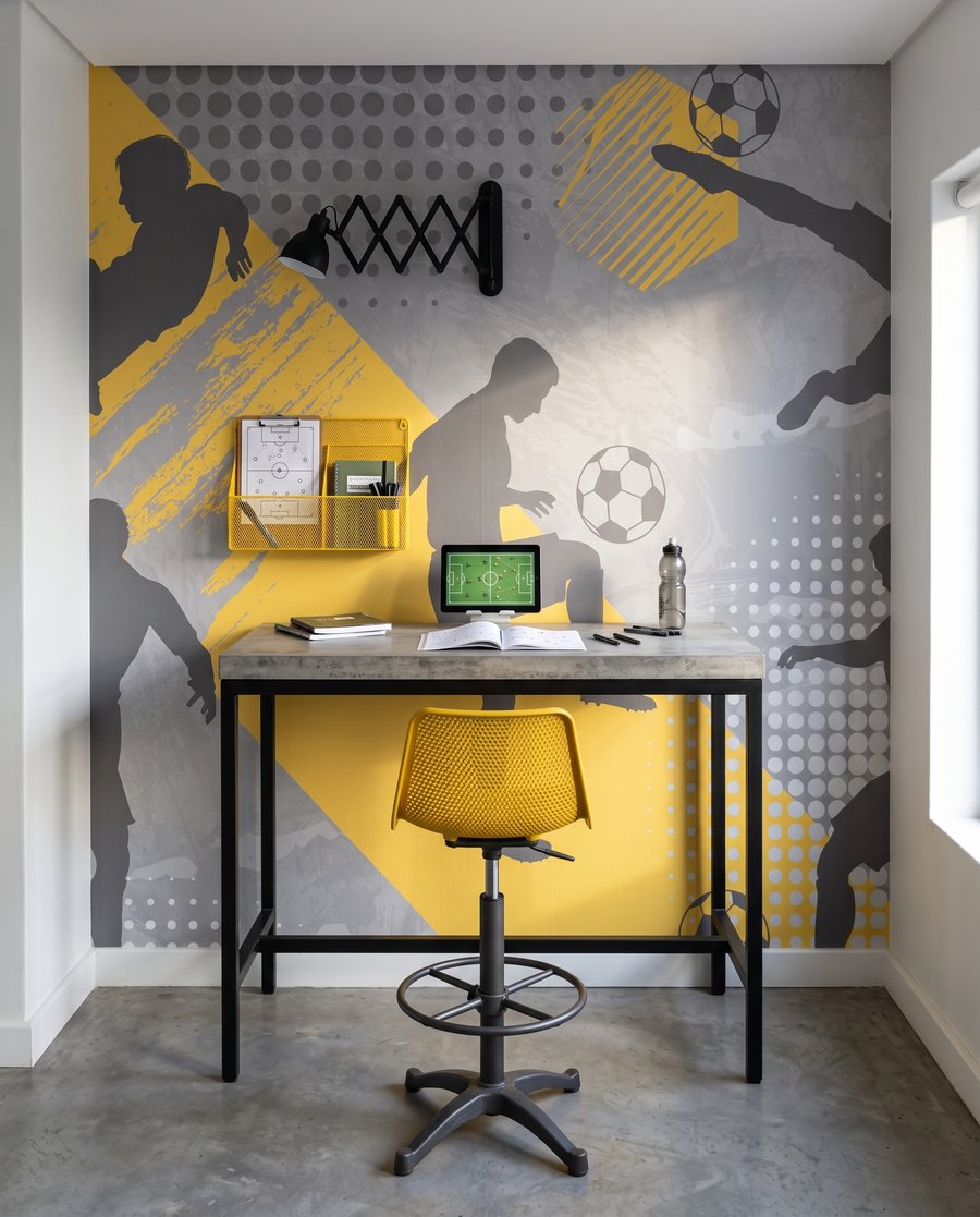 Fußballer in Bewegung — Interieur 5