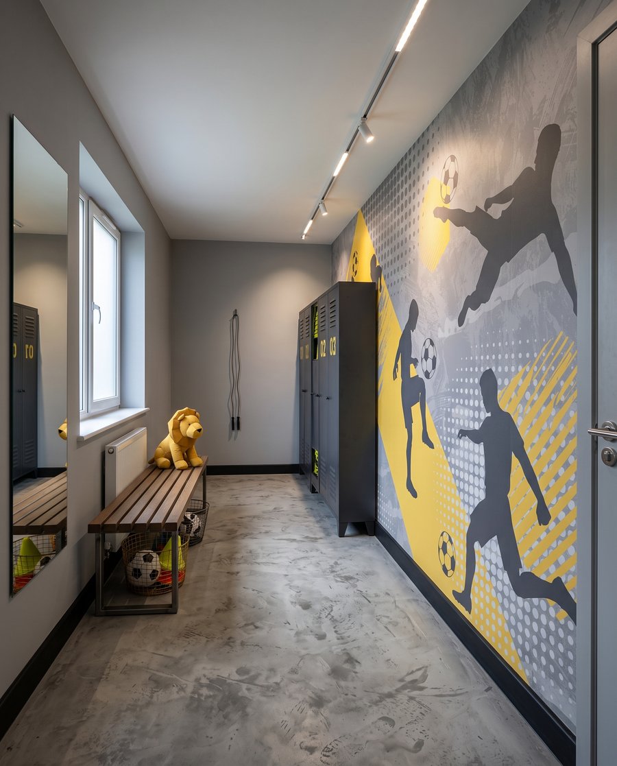 Fußballer in Bewegung — Interieur 7