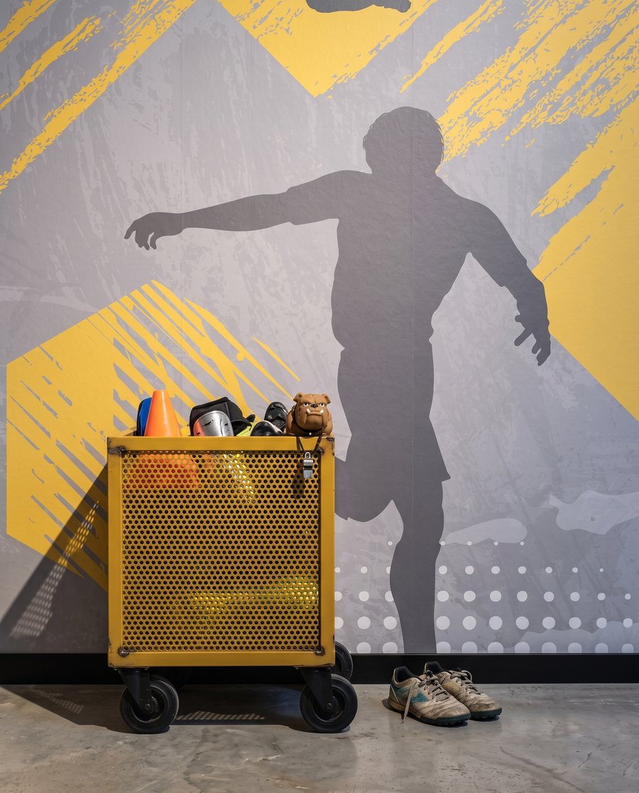 Fußballer in Bewegung — Interieur 9