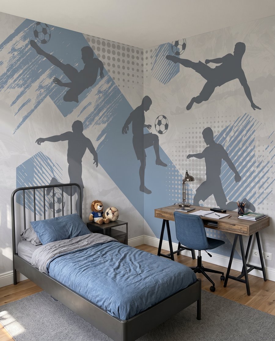 Fußballer in Bewegung — Interieur 3