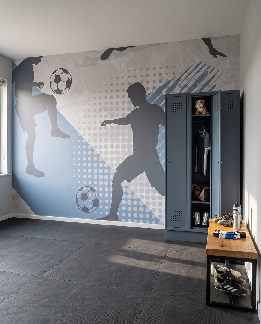Fußballer in Bewegung — Interieur 5