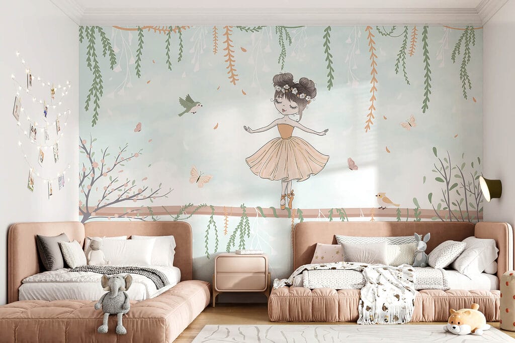Kleine Seiltänzerin in einem Interieur