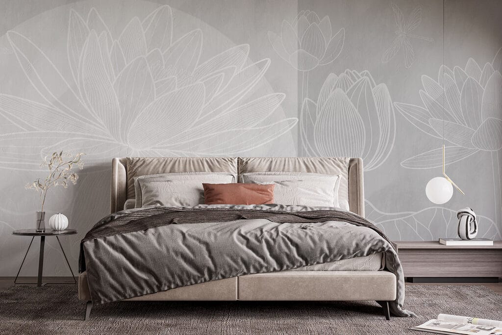 Lotus in weißen Linien — Interieur 1