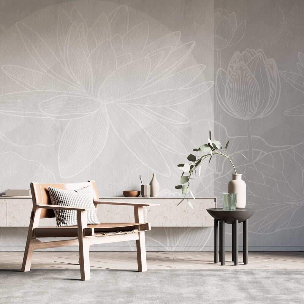 Lotus in weißen Linien — Interieur 3