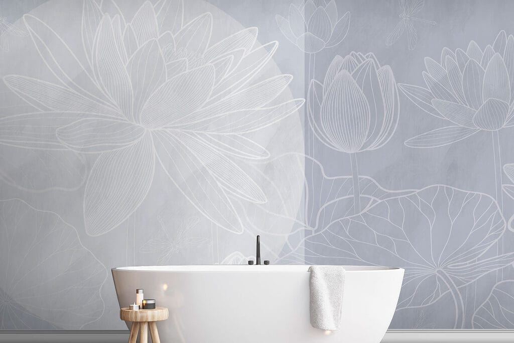 Lotus in weißen Linien — Interieur 3