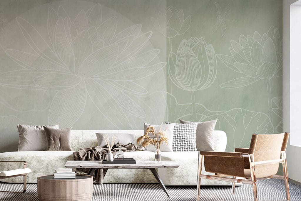Lotus in weißen Linien — Interieur 2