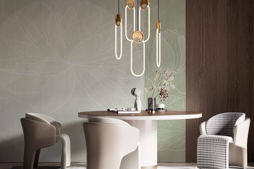 Lotus in weißen Linien — Interieur 3
