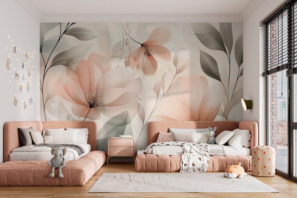 Pfirsichfarbene Blüten — Interieur 7