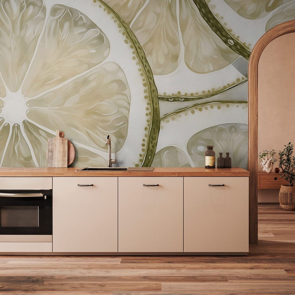 Zitrusscheiben in einem Interieur