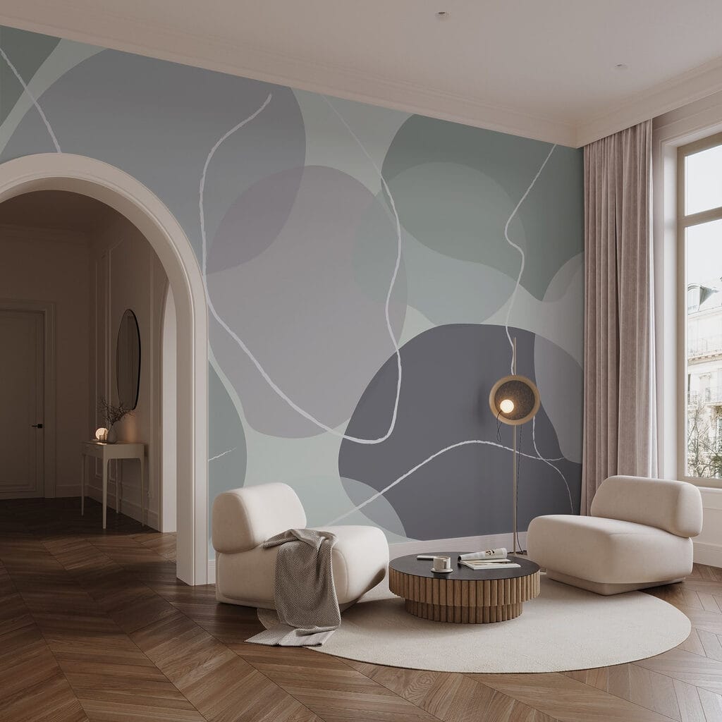 Farbkiesel mit weißen Linien — Interieur 1