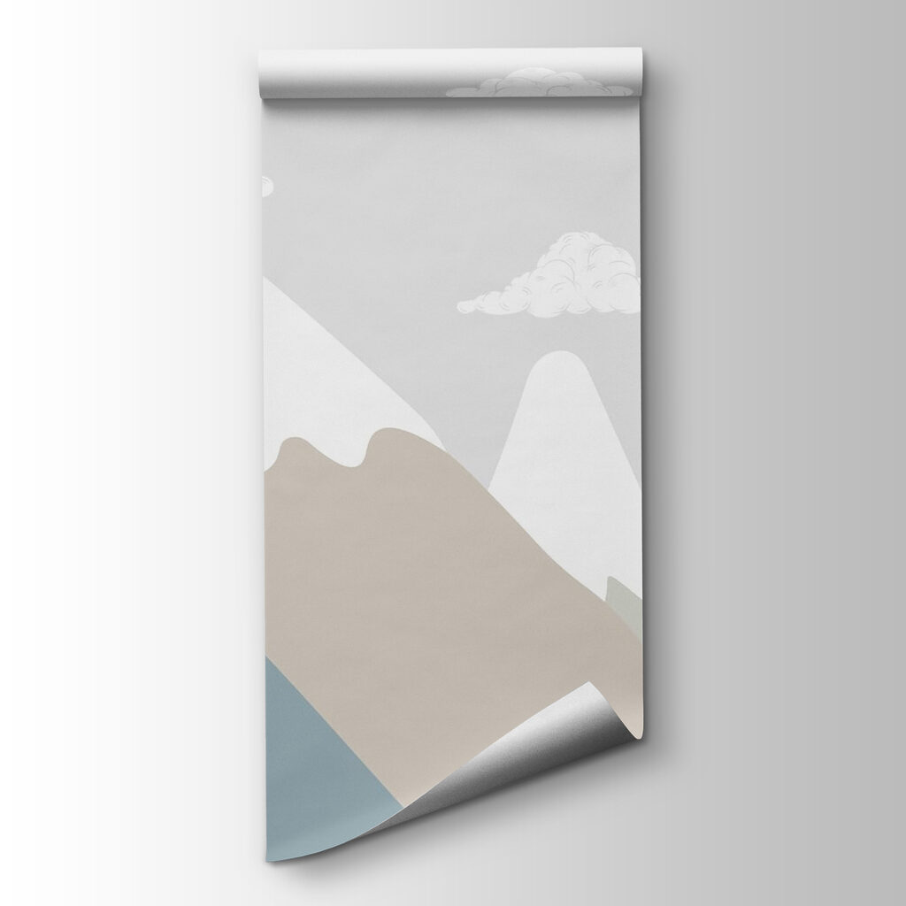 Verschneite Berge — Produktansicht