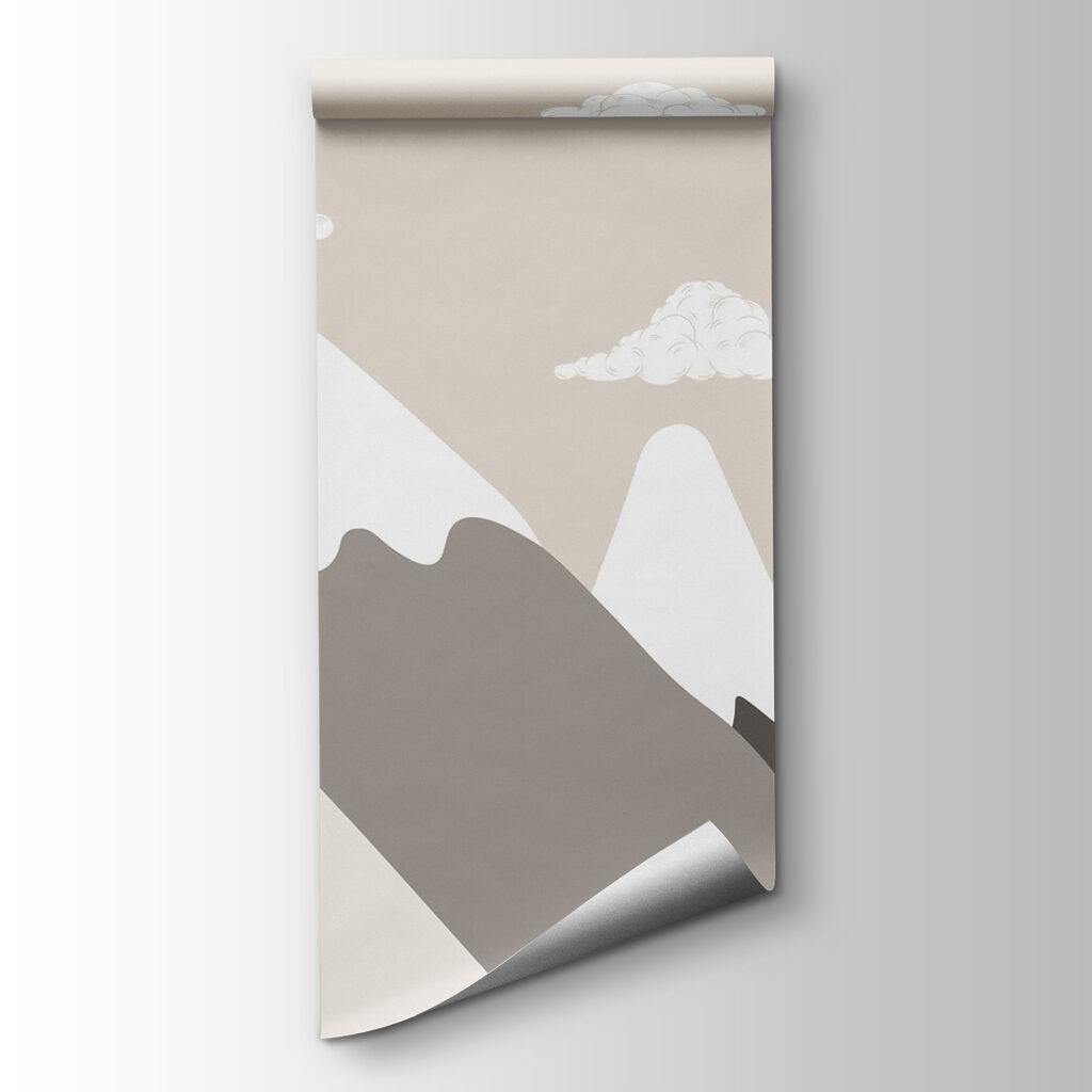 Verschneite Berge — Produktansicht