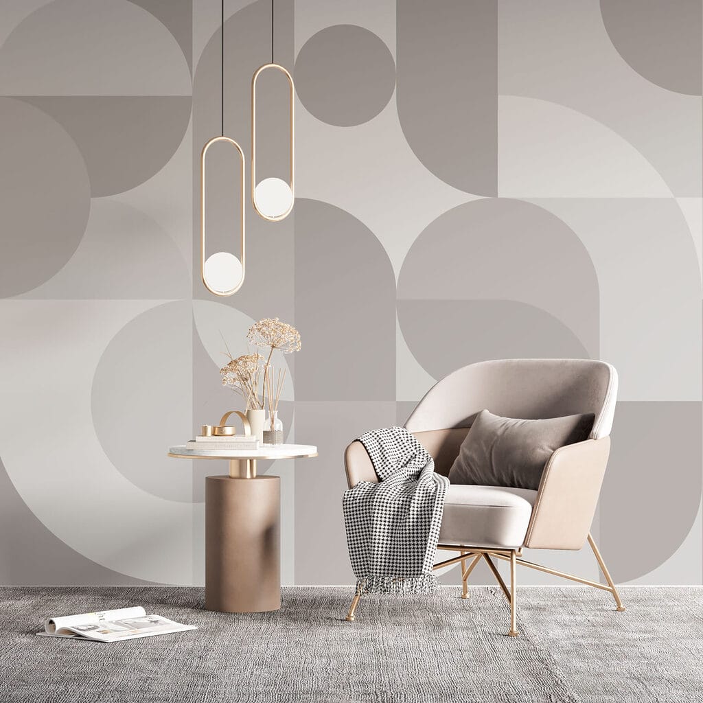 Halbkreise in Pastell — Interieur 3