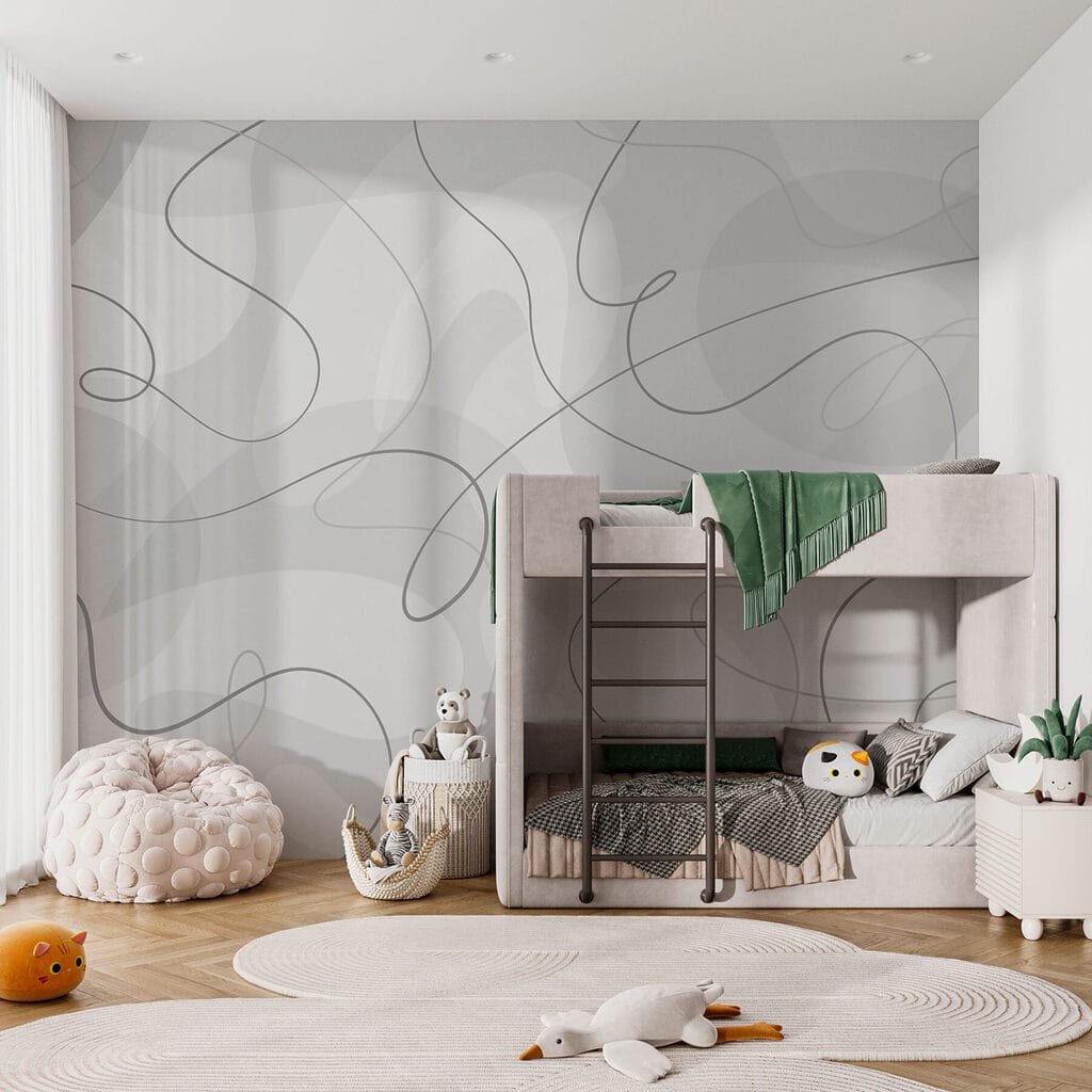 Feine Schlingen über Kieseln — Interieur 2