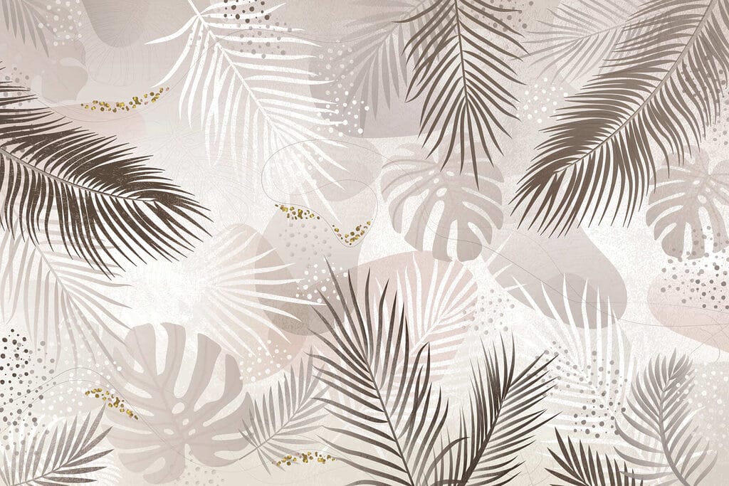 Grafische Palmwedel — ganzes Design