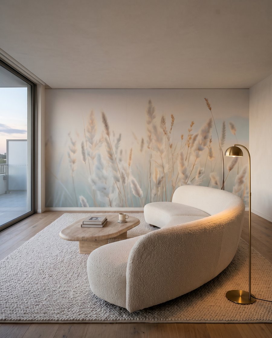 Gräser vor zartem Blau — Interieur 6