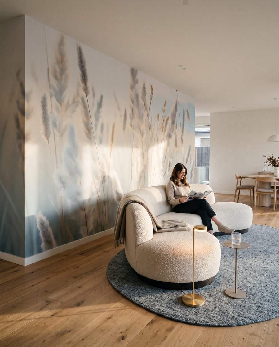 Gräser vor zartem Blau — Interieur 7