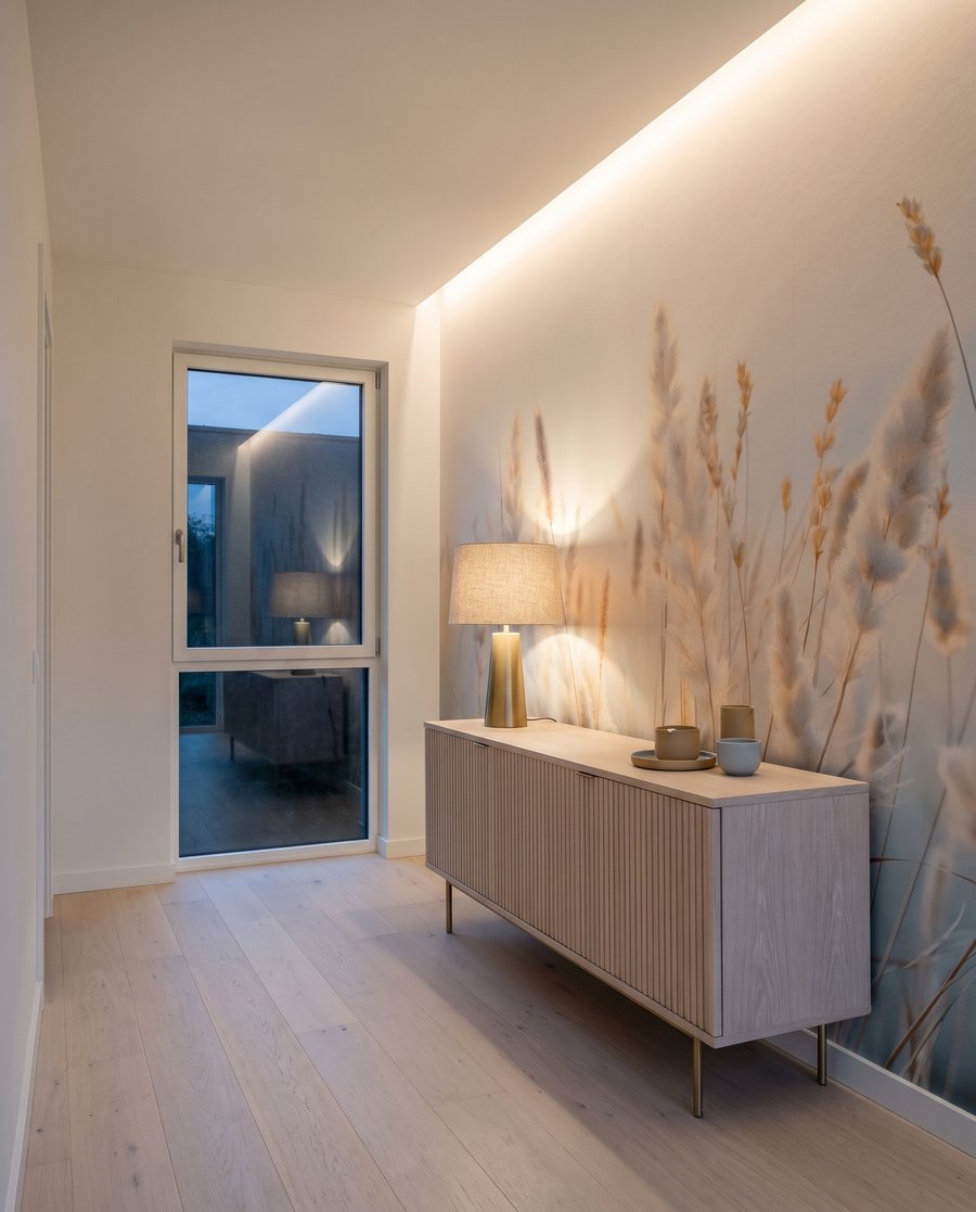 Gräser vor zartem Blau — Interieur 10