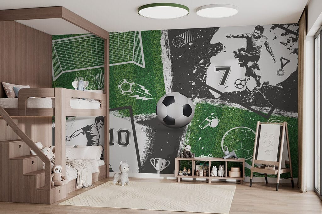 Grün-schwarze Fußballwelt — Interieur 2