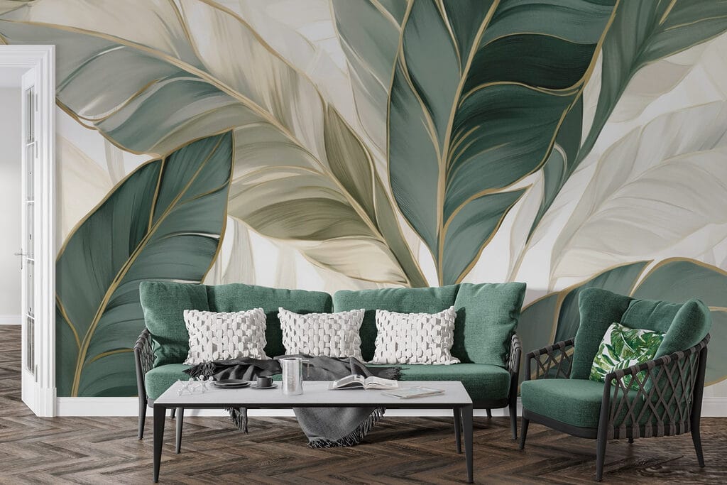 Grünes Blatt, goldene Adern — Interieur 3
