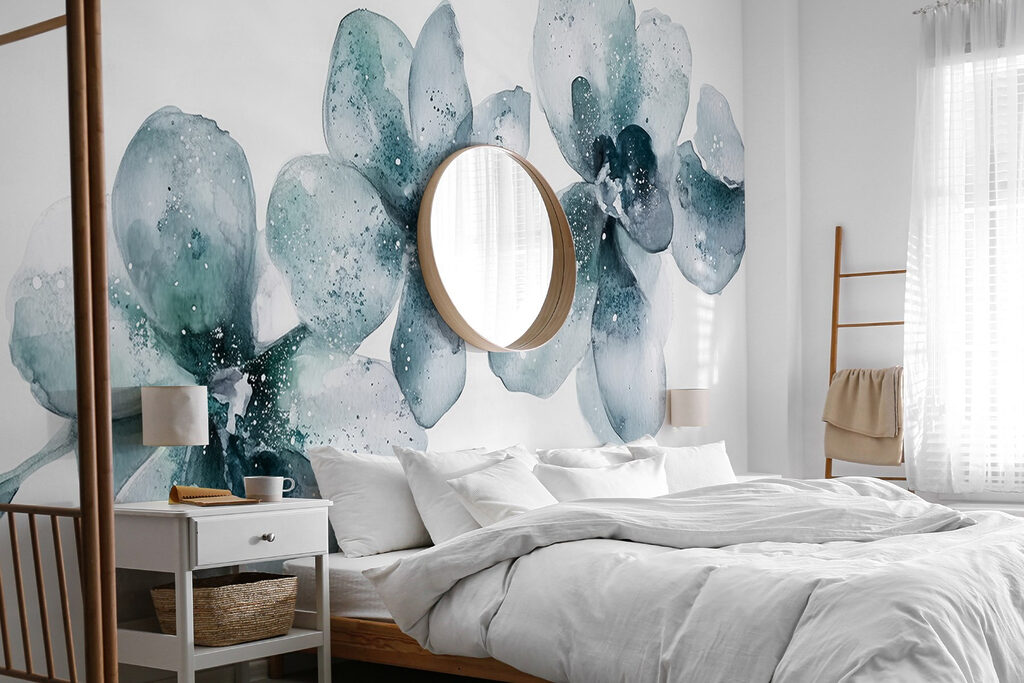 Luftige Orchidee in einem Interieur