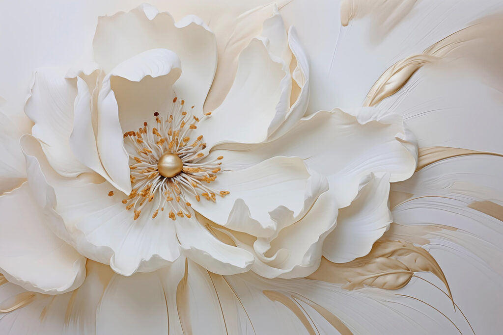 Aufgeblühte Blume — ganzes Design