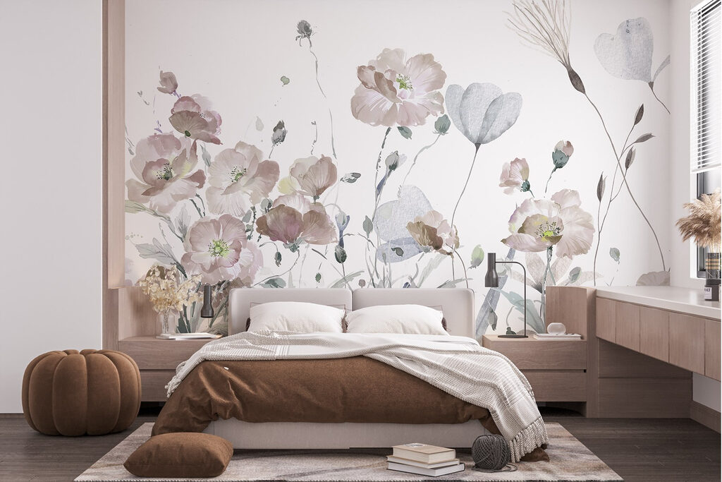 Blumenwiese in Aquarell — Interieur 1