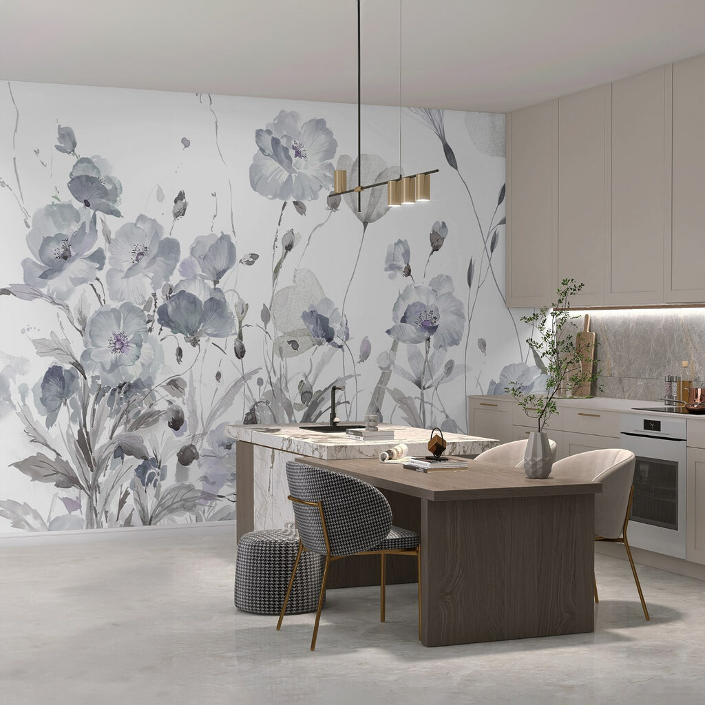 Blumenwiese in Aquarell — Interieur 2