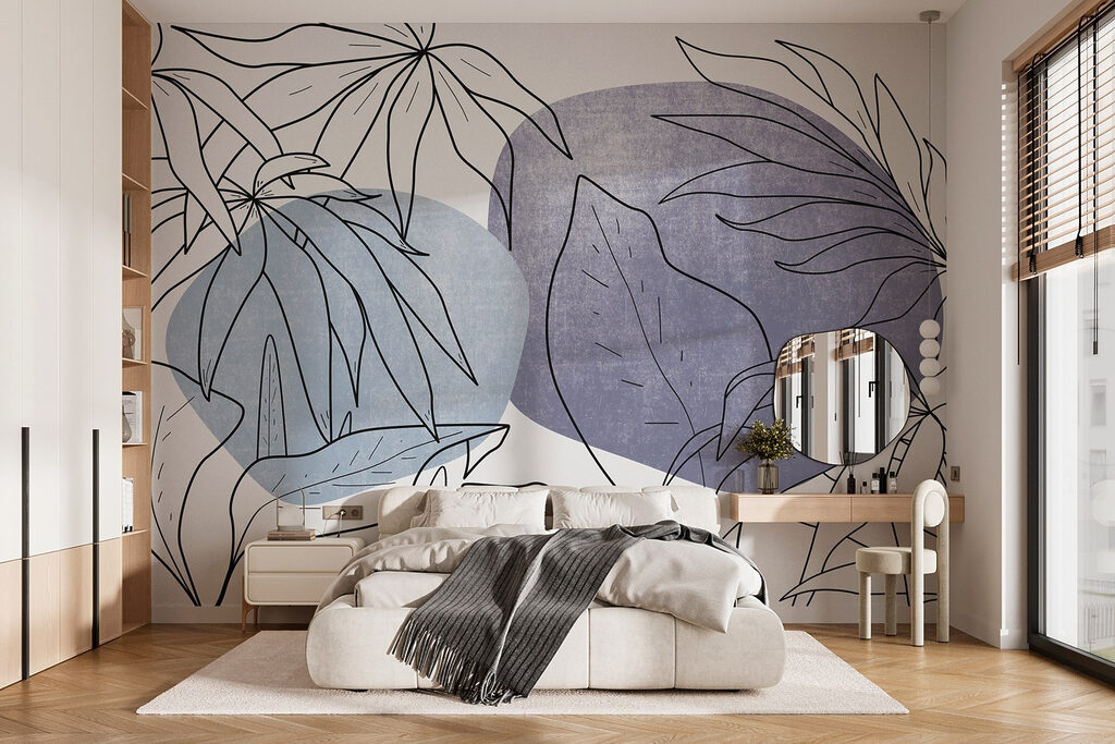 Blattkonturen auf Kreisen — Interieur 1