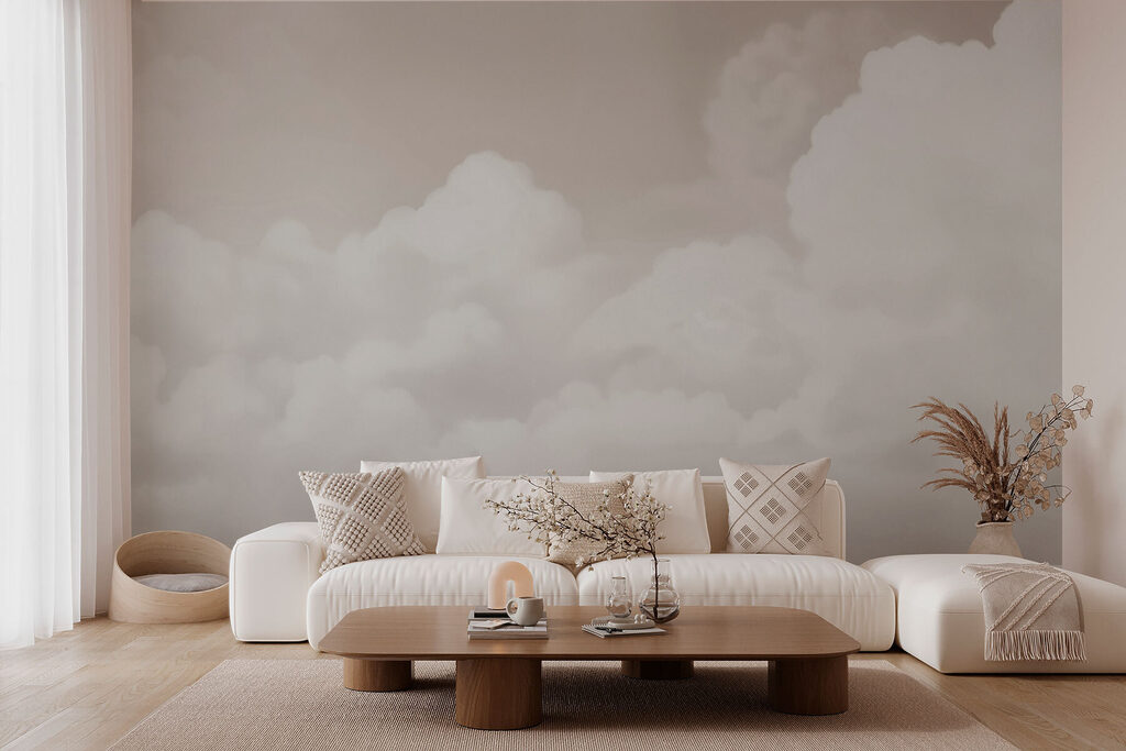 Sanfte Wolken in einem Interieur